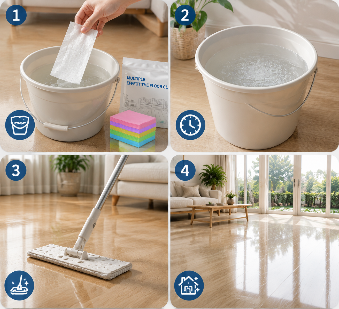 🧹 Multi-Surface Antibacterial Cleaner for Hardwood, Tile & Laminate